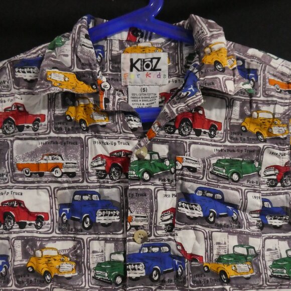 KLOZ FOR KIDS | size 5 | Colorful Cars All-Over Print Button-Up Casual Shirt - Picture 4 of 15